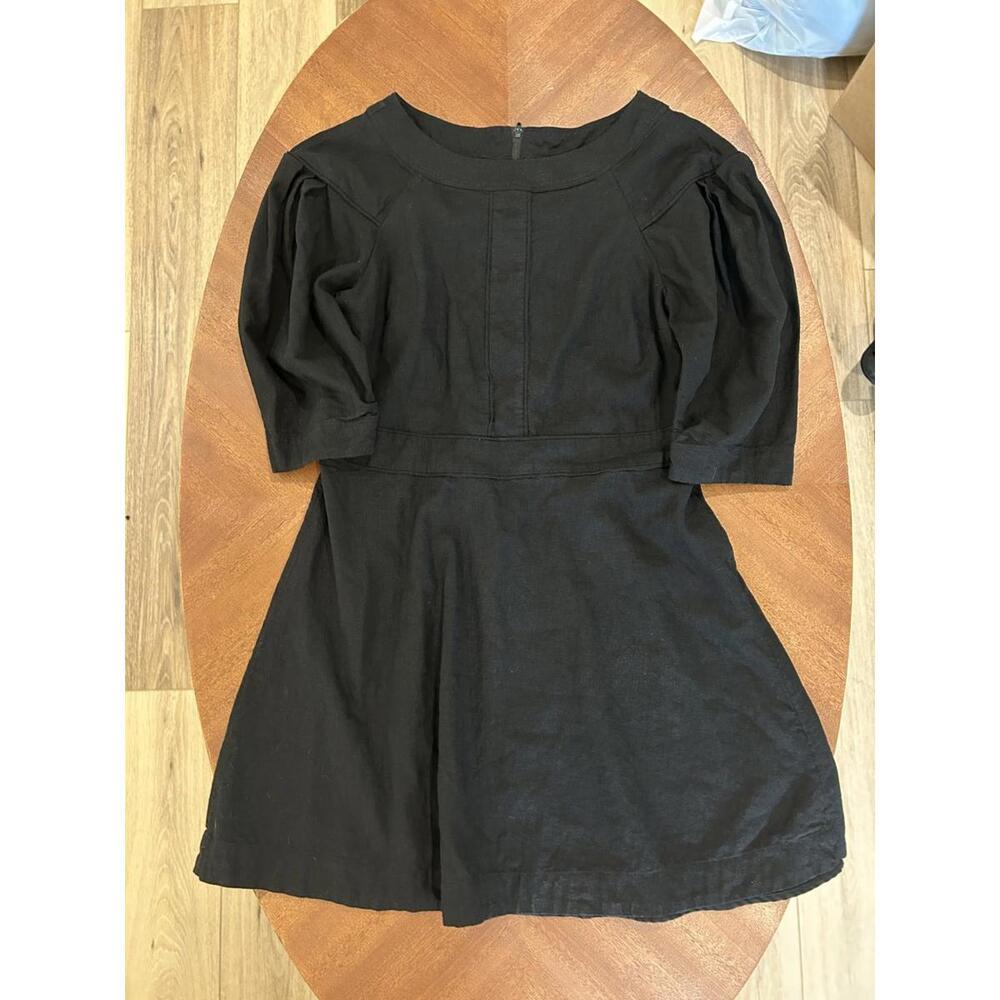 100% Linen Banana Republic Dress Black size 10